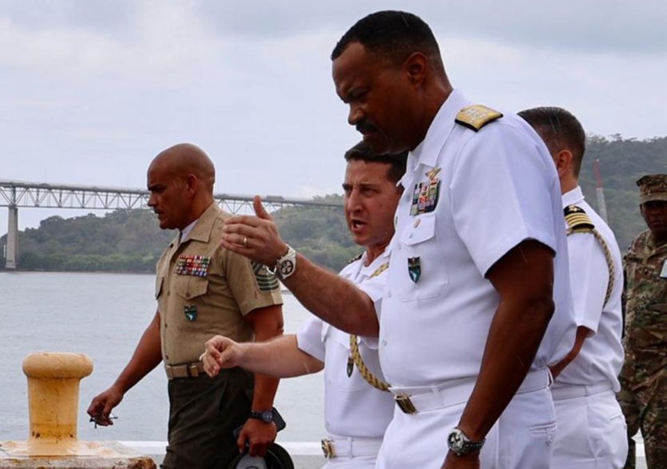 Visita del Almirante Holsey a Panamá