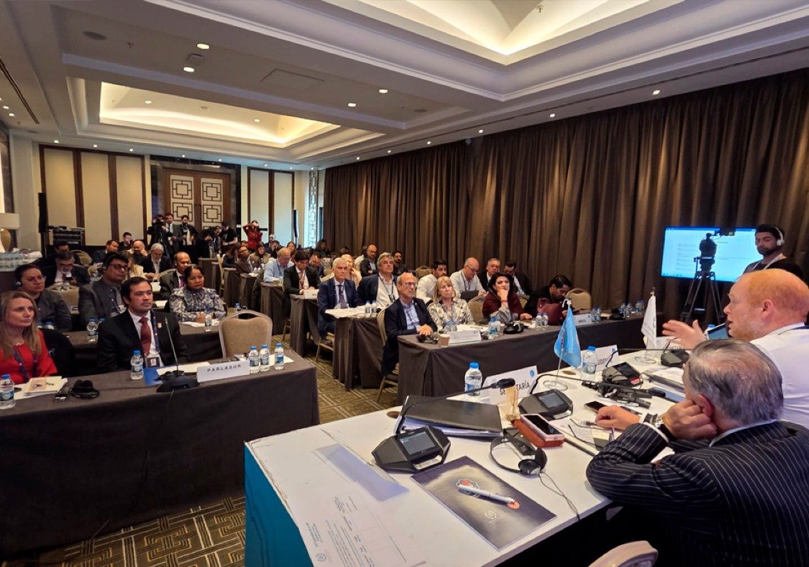 Momentos en que se desarrolló la reunión del Grupo Latinoamericano y del Caribe (GRULAC).