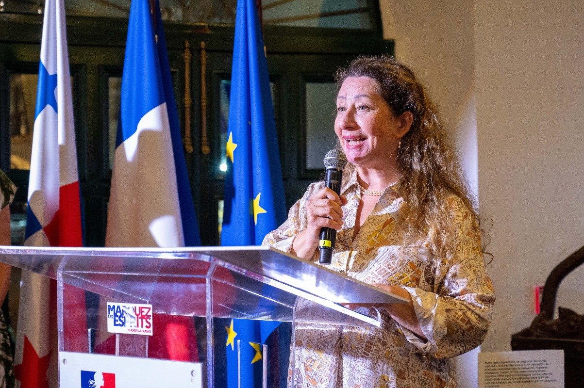 S.E. Aude de Amorim, embajadora de Francia en Panamá.