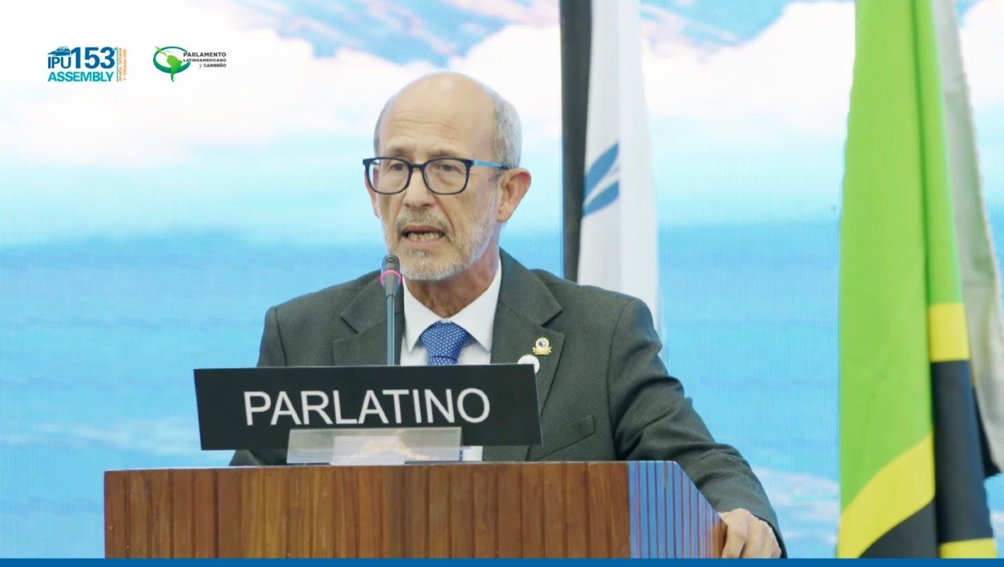 El presidente del Parlamento Latinoamericano y Caribeño (PARLATINO), diputado Rolando González Patricio, intervino en el debate general de la 153ª Asamblea de la Unión Interparlamentaria (UIP), donde destacó la necesidad de fortalecer la democracia, la inclusión y la igualdad de oportunidades.