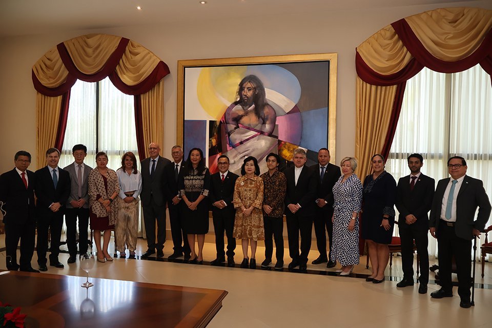 Cuerpo Diplomático Acreditado en Panamá participa de la despedida de S.E. Sukmo Harsono, embajador de Indonesia por culminación de misión