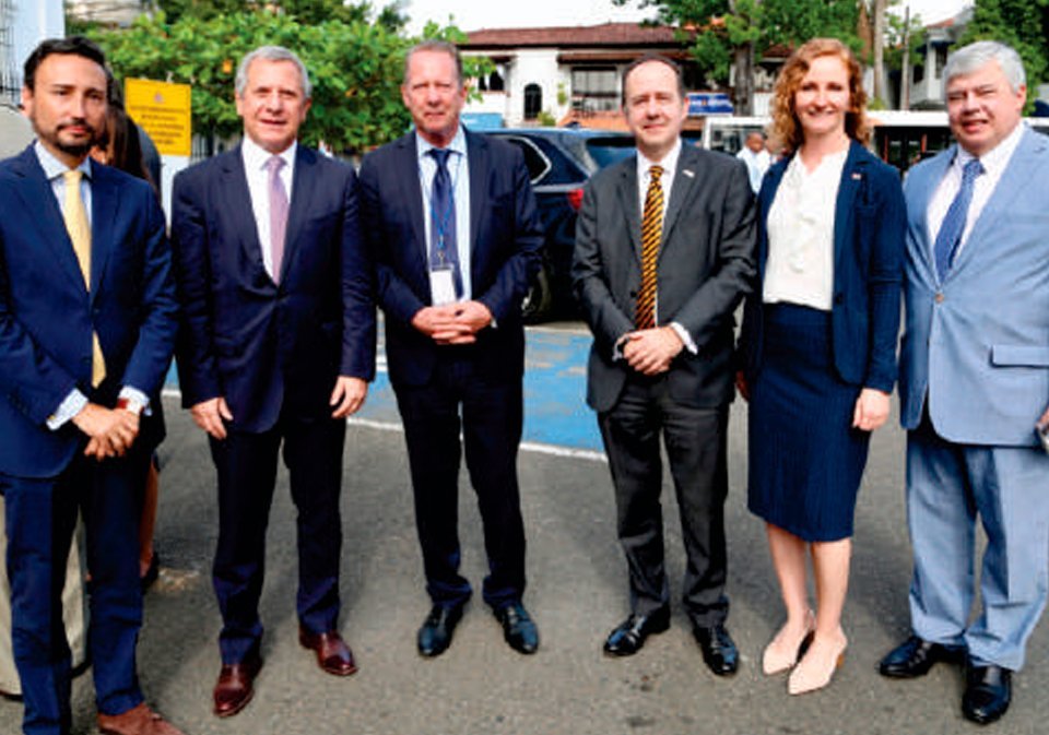 Embajador del Reino de España S.E. Guzman Palacios, Embajador de Argentina S.E. Marcelo Fabián Lucco, Embajador de Bélgica S.E. Guy Servin,Embajador del Reino Unido de Gran Bretaña e Irlanda del Norte S.E. Timothy David Stew, Embajadora de Canadá S.E. Kim Ursu, Embajador de Brasil S.E. Carlos Moojen.