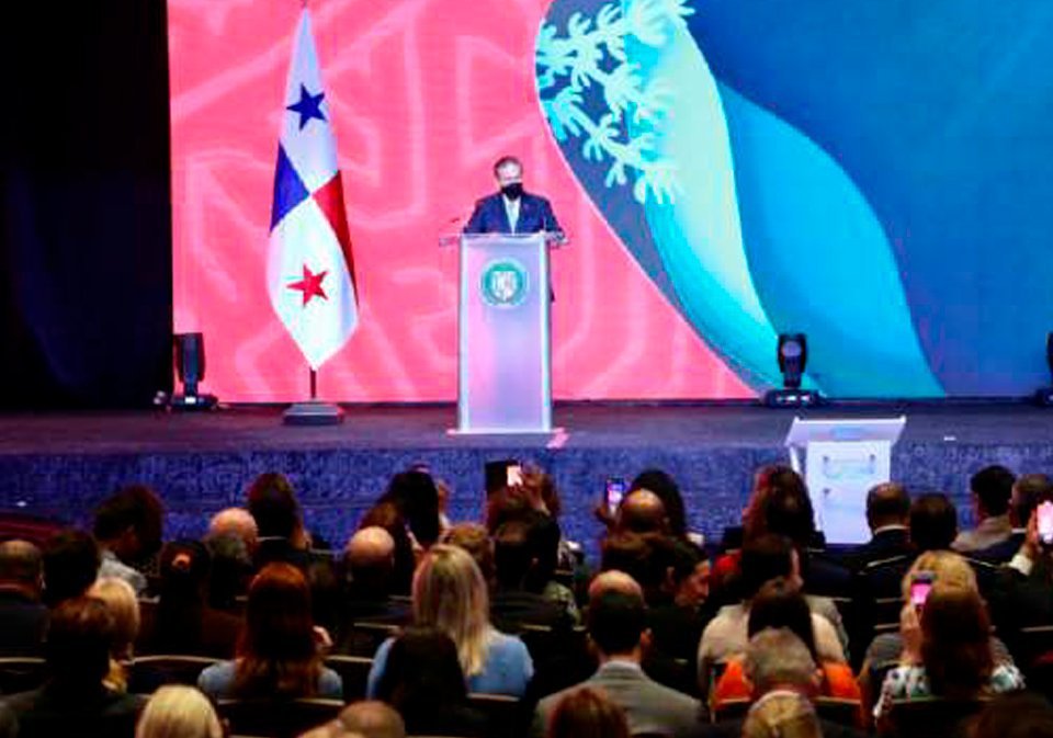 Presidente de Panamá S.E. Laurentino Cortizo da la bienvenida al Our Ocean 2023.