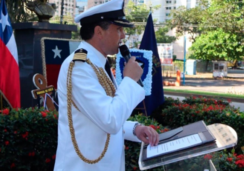 Capitán de Navío Cristian Mitrovich, Agregado de Defensa, Militar, Naval y Aéreo de Chile