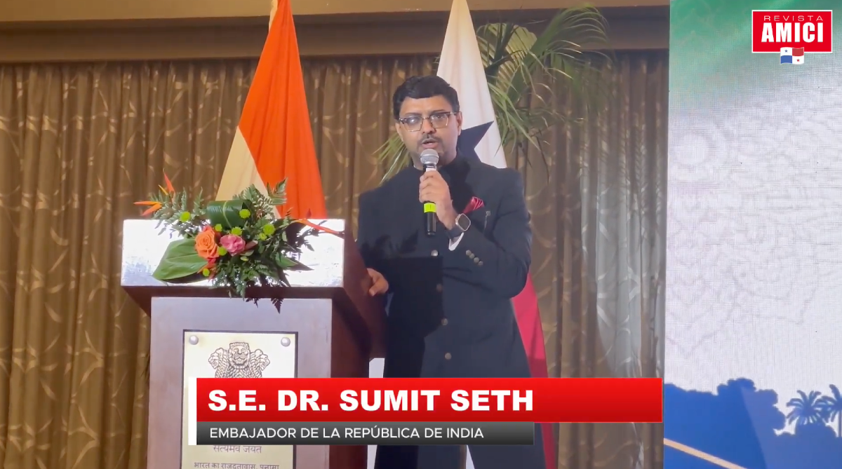 La Embajada de la República de la India en Panamá ofreció una recepción para reconocer la labor de S.E. Dr. Sumit Seth